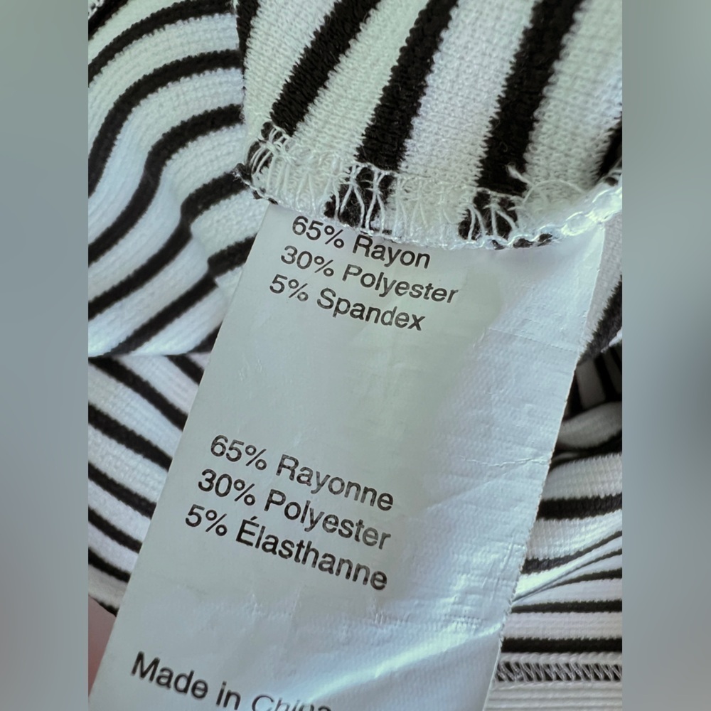 Derek Lam Collective black and white striped dress size 48 - Picture 16 of 16